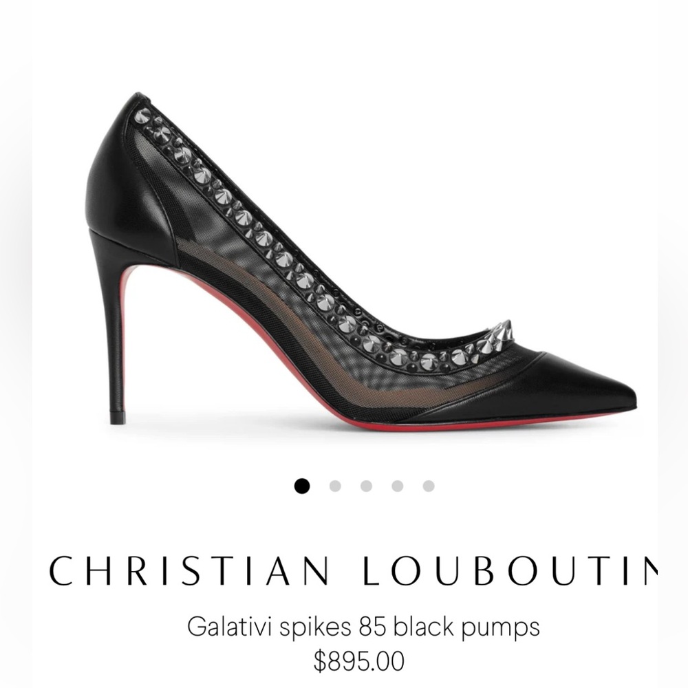 Christian Louboutin Galativi Spikes 85 Nappa 39 Worn Once! - Picture 7 of 10